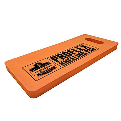 Ergodyne ProFlex 375 Kneeling Pad, Foam Knee Cushion, Water Resistant Kneeling Mat, 8" x 18" x 1,Orange, Compact
