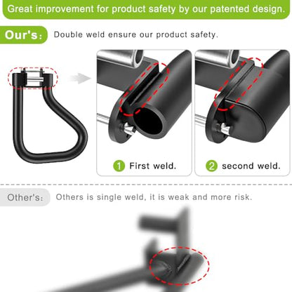 SELEWARE Power Cage Accessories, Dip Handles, Pull‑Up Stations, and Multi‑Grip Training Attachments - color: For 2" x 2" Rack with 1" or 1/2" Hole