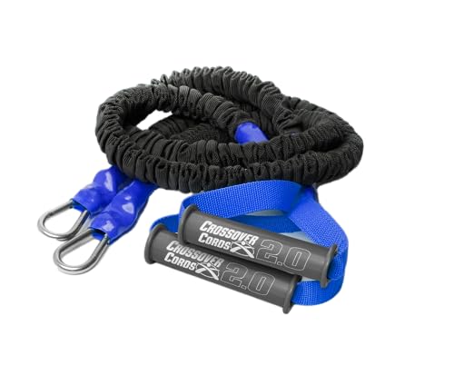 Crossover Cords - Shoulder Resistance/Exercise Bands - Perfect for Warmups, Arm Care, Rotator Cuff Exercise or Physical Rehab from Injury - One Set of 2 Cords - Crossover Symmetry - color: 25 lbs