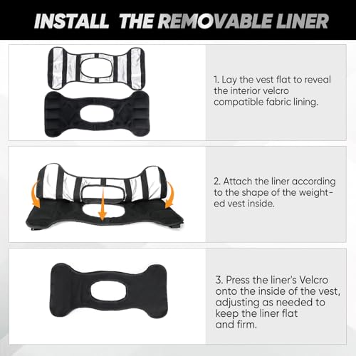 Adjustable Weighted Vest, 4-10lb/12-18lb/20-32lb Vest with 6 Ironsand Weights and Large Pocket, Weight Vest for Men Women Strength Training, Running, Walking - color: Black-with Waterproof Layer, size: 4-10lbs