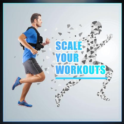 35lbs Adjustable Weighted Vest for Men - Iron Weighted Vest for Strength Training, Running, Exercise, Muscle Building & Weight Loss