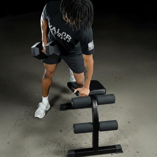 Valor Fitness Decline Sit-Up Bench for Ab Workouts – Heavy Duty Abdominal Slant Board for Crunches, Core Training, Russian Twists, Ab Raises – 650 lb Max Weight – Adjustable Fit – Home Gym Bench
