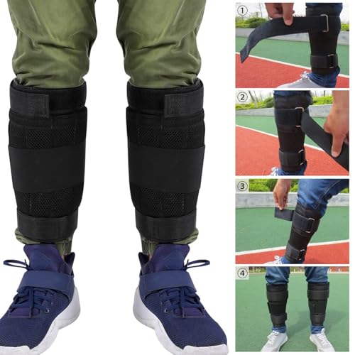 Adjustable Weighted Leg Weights, 1 Pair Weight Leg Bands Weighted Ankle Leg Bands Loading Weighted Leg Strap for Fitness, Walking, Jogging, Exercise, Gym (Only Leg Bands)