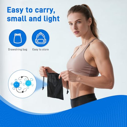 Finger Strengthener, Therapy Hand Ball,Finger Exerciser Ball, Finger Stretching and Rehabilitation Training for The Elderly