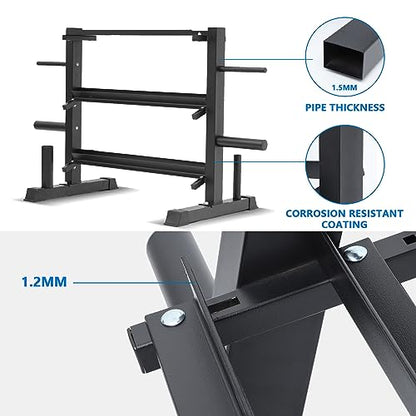 Adjustable Dumbbell Rack, Dumbbell Set with Storage Rack for Kettlebells, Weight Organizer Stand, Weight Rack, Kettlebell Rack