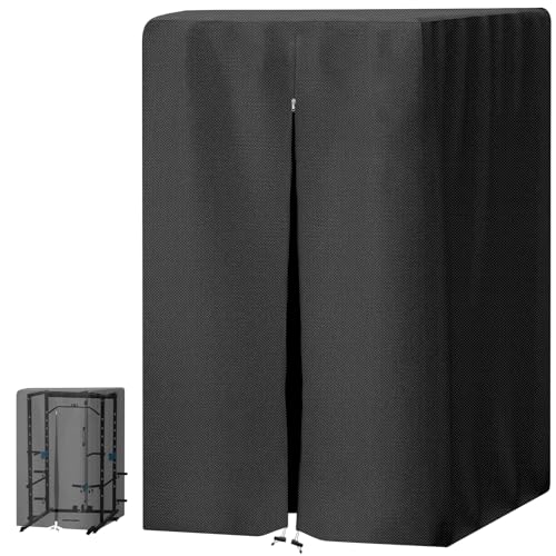 Gym Rack Cover, with Waterproof Zipper,Suitable for Squat Rack/Weight Lifting Rack/Home Gym Workout Equipment Protective Cover,420D Oxford Cloth UV Protection, Dustproof