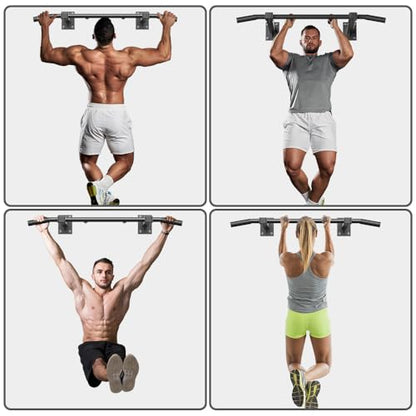 Wall Mount Pull Up Bar, Joist Beam Rafter Mount Pull-up Bar, Ceiling Mounted Chin Up Bar for Home Gym with Punching Bag Hanger