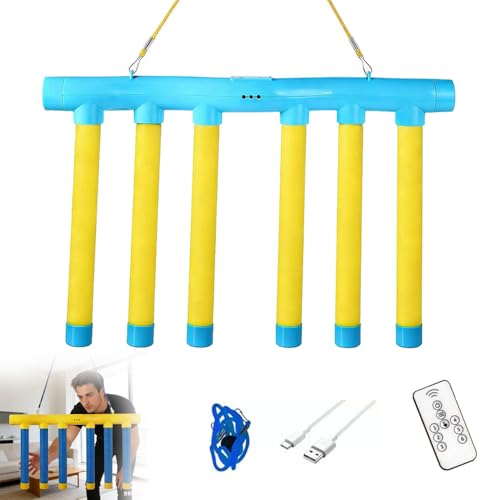 Reflective Drop Stick Challenge Game, Hand-Eye Coordination Reflex Training Toy with 3 Speed Modes, Interactive Catching Sticks Game - color: Light blue