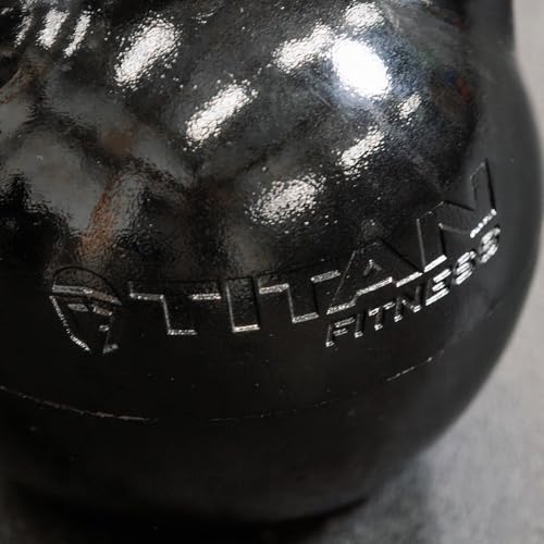 Titan Fitness Adjustable Competition Kettlebell, 12-32 KG, Ergonomic Smooth Grip Handle, Flat Base for Floor Exercises, Strength Training Kettlebells for Home Gym