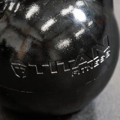 Titan Fitness Adjustable Competition Kettlebell, 12-32 KG, Ergonomic Smooth Grip Handle, Flat Base for Floor Exercises, Strength Training Kettlebells for Home Gym