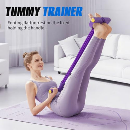 Pedal Resistance Bands with Handles, 6/8/10 Tube Exercise Band