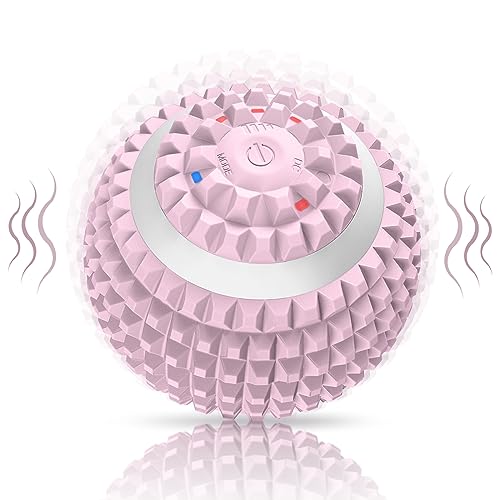 Vibrating Ball Massager, Vibration Massage Ball for Physical Therapy, Mobility Ball for Workout Recovery, Deep Tissue Massager for Pain Relief and Trigger Point Treatment (Pink) - color: Pink