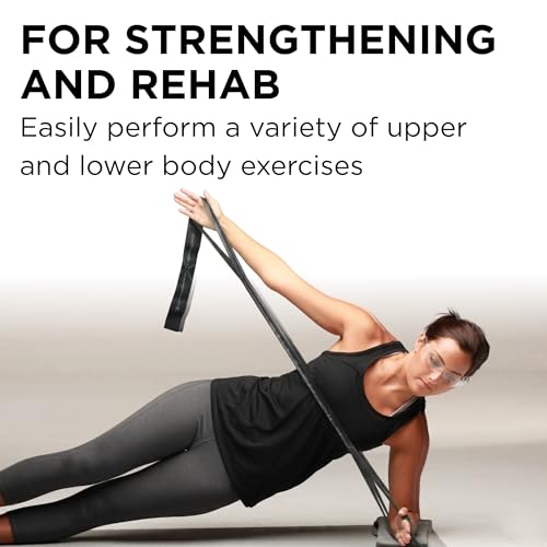 THERABAND CLX Resistance Band with Loops, 5 Feet, Silver, Super Heavy, Non-Latex, Elastic Band for Exercise, Mobility & Rehab, Stretching, Home Workouts, Color-Coded for Easy Resistance Levels