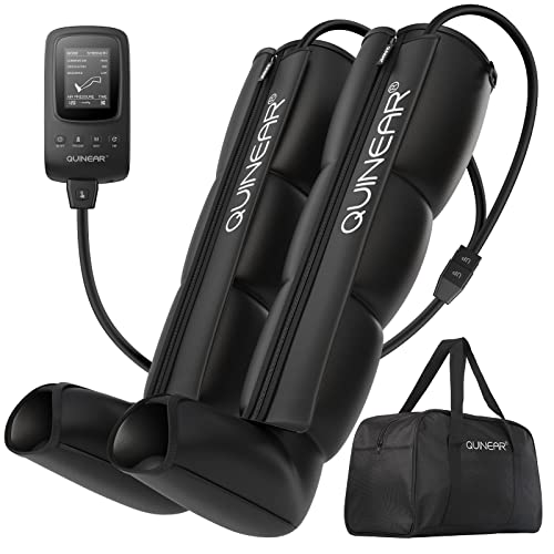 QUINEAR Air Compression Recovery System, Professional Sequential Device for Massage Therapy, Foot and Leg Recovery Boots to Improve Circulation for Athletes, FSA-HSA Eligible (Large)