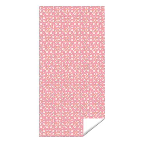 Microfiber Beach Towel Sand Free Quick Dry Oversized Cute Floral Daisy Butterfly Aesthetic Pink Soft Absorbent Travel Pool Towel for Women Adults 71 x 32 Inches 1 Pcs - color: Sweet