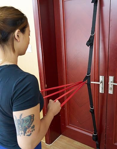 Door Anchor Band Strap for Resistance Bands Exercises, Strap ONLY, Resistance Bands and Handles NOT Included, Multi Point Anchor Gym Attachment for Home Fitness,