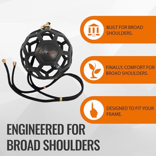 Dr. Golf Big Swing Training Ball - Muscle Memory Trainer for Perfect Arm-Hand Sync, Develop a Connected Golf Swing & Reduce Arm Separation - color: Black