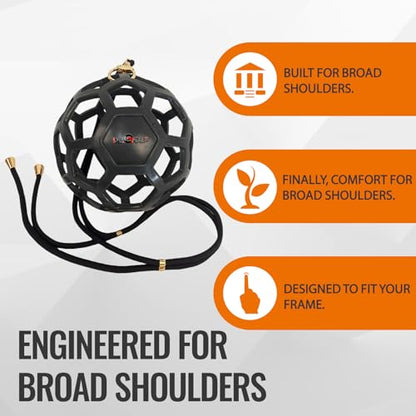 Dr. Golf Big Swing Training Ball - Muscle Memory Trainer for Perfect Arm-Hand Sync, Develop a Connected Golf Swing & Reduce Arm Separation - color: Black