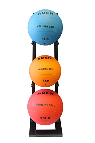 Ader Medicine Ball Set w/Rack - size: Rack + 6-10 LB Med Balls