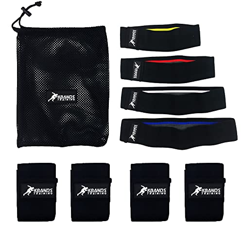 Kbands Hip Bands Resistance Kit | Non-Slip Fabric Glute-Bands | Fitness Training Physical Therapy | Infinity Series - 4 Resistance Levels + Free Carry Bag