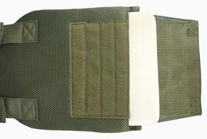Tactical Adjustable Weighted Vest for Men and Women WODs, Strength Endurance Training Fitness Workouts Running - Quick Release, Molle System - color: Green