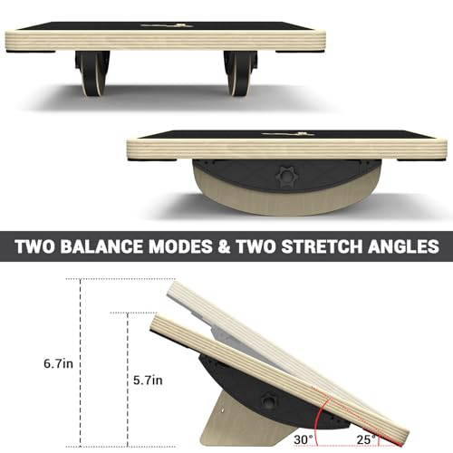 Pull Up Bar for Doorway: Sportneer Strength Training Pull-up Bars without Screw Bundle with Balance Board for Adults Wobble Board Adjustable 2-in-1 Slant Board Training
