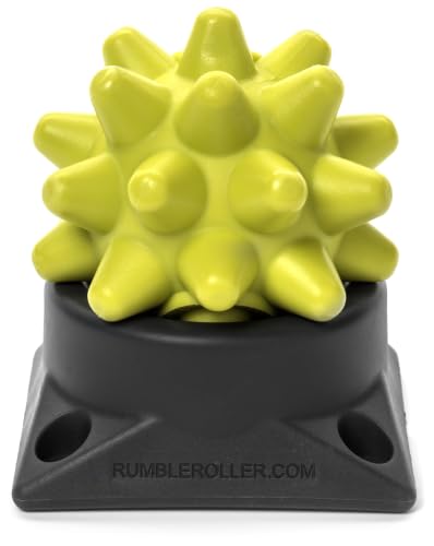 RUMBLE ROLLER Beastie Extra Firm Massage Ball Deep Tissue Trigger Point Tool for Muscle Knots, Myofascial Release, Recovery & Mobility, Lacrosse Ball Alternative