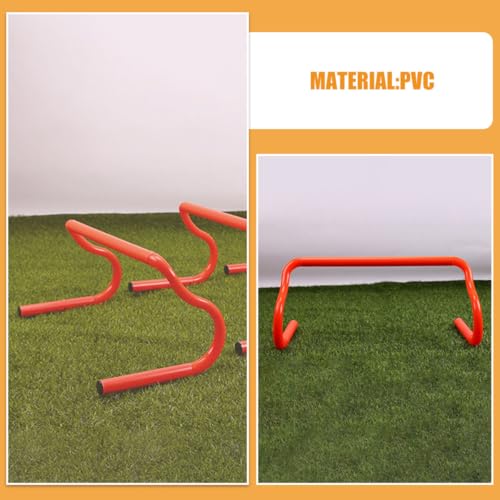 3pcs Detachable Mini Hurdles Agility Training Equipment for Orange Portable Soccer Football Basketball Speed Workout Drills Indoor Outdoor