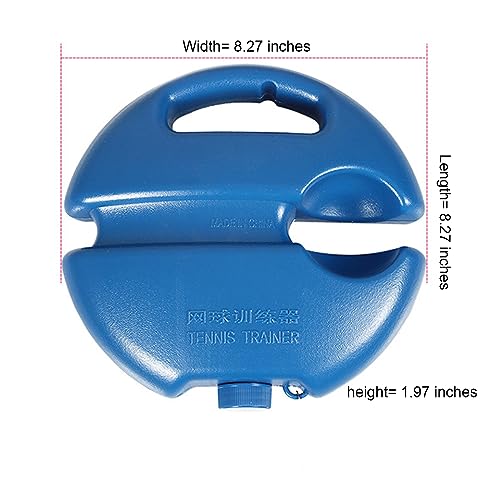 Q&F Tech Tennis Trainer Rebound Ball Set, Solo Practice Reaction Kit/Ball, Portable Self Training Tool/Device, for Beginners/Adults - 1base+2balls