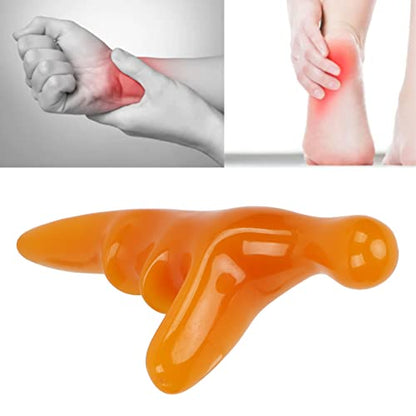 T Bar Resin Acupressure Massage Stick - Trigger Point & Deep Tissue Relief Tool - Portable Muscle Relaxation for Neck, Back, Stiffness, & Fatigue Relief