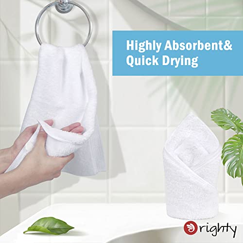 Orighty White Hand Towels Bulk, 96-Pack Microfiber Gym Towels, 16x28 inch - color: White, size: Pack of 96