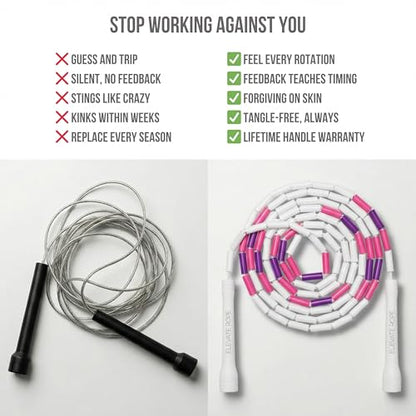 Pro-Grade Beaded Jump Rope for Beginners