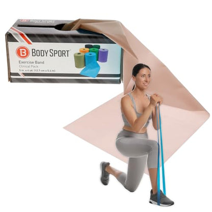 Body Sport Extra Light Resistance Exercise Band, Beige, BDS06BGE
