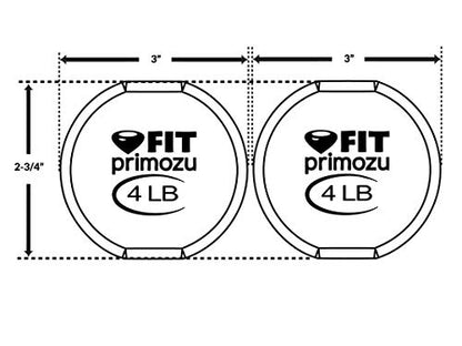 FIT Neoprene Dumbbells (Pairs & Sets) - color: f) RED - 4LB - PAIR