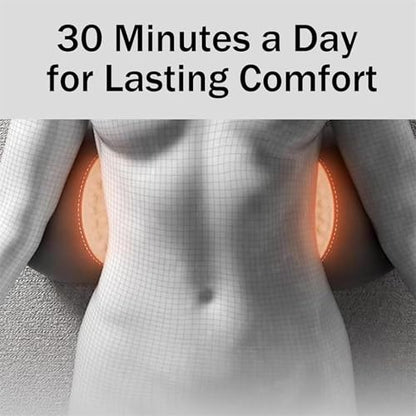 3 in 1 Electric Massage Lumbar Pillow, Equipped with Heating, Vibration, and Traction Functions Spine Triple Fusion Back Massager, Back Massager for Pain Relief deep Tissue