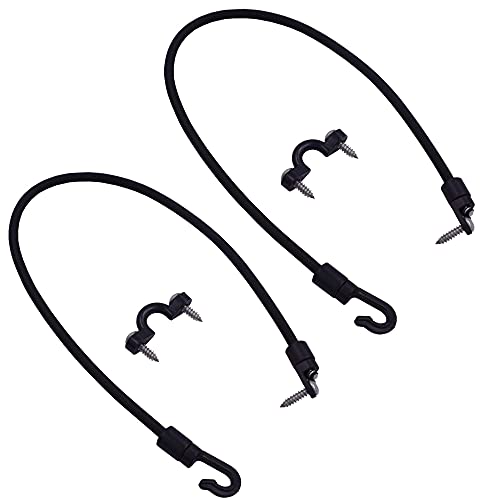 2 Pcs Rod Tamer Strap Holder Deck Mount Connector Gunwale Mount Rod Strap Rod Hold Down Strap - color: Black