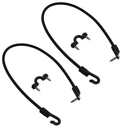 2 Pcs Rod Tamer Strap Holder Deck Mount Connector Gunwale Mount Rod Strap Rod Hold Down Strap - color: Black