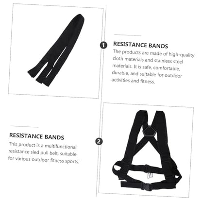 GANAZONO Resistance Sled Pull Strap Multi Functional Load Bearing Fitness Belt for Strength and Endurance Training and Durable for Efficient Workouts