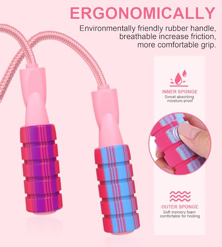 Jump Rope for Women Men, Fitness Jumprope for Women Workout, Adjustable Adult Exercise Skipping Rope
