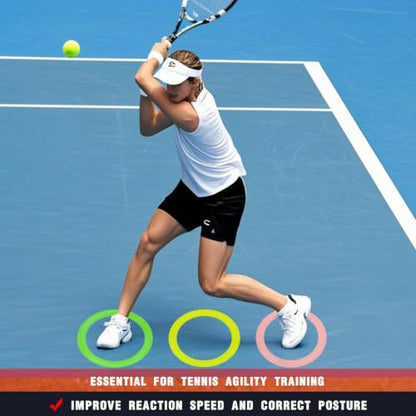 Colorful Anti Slip Safety Agile Ring Speed Ring 3 PCs Speed and Agility Training Equipment Basketball Training Equipment Sports Agility Training Skill Improvement Equipment - color: Orange
