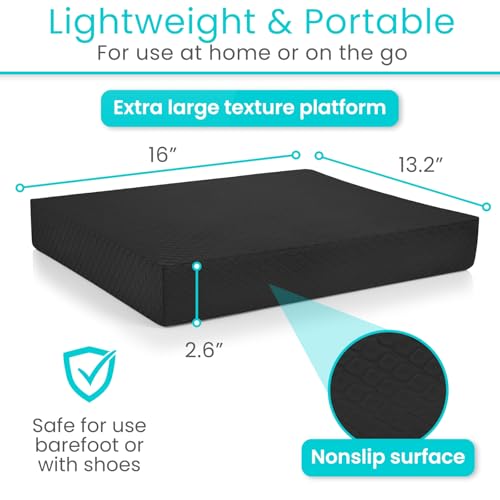 Vive Balance Pad - Foam Large Yoga Mat Trainer for Physical Therapy, Stability Workout, Knee and Ankle Exercise, Strength Training, Rehab - Chair Cushion for Adults, Kids, and Travel