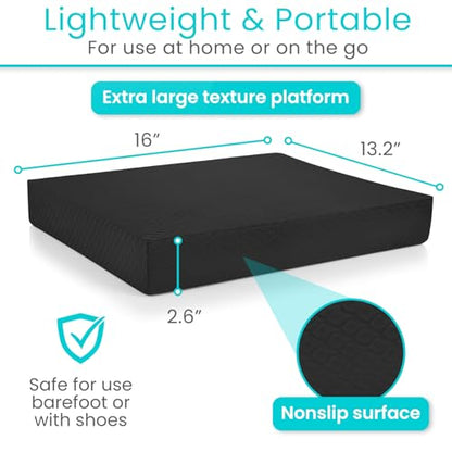 Vive Balance Pad - Foam Large Yoga Mat Trainer for Physical Therapy, Stability Workout, Knee and Ankle Exercise, Strength Training, Rehab - Chair Cushion for Adults, Kids, and Travel