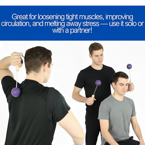 Bongers Handheld Percussion Massage Tool – Deep Tissue Trigger Point Tapping Sticks for Whole Body Pain Relief & Muscle Relaxation (Pink Rainbow Cosmic)