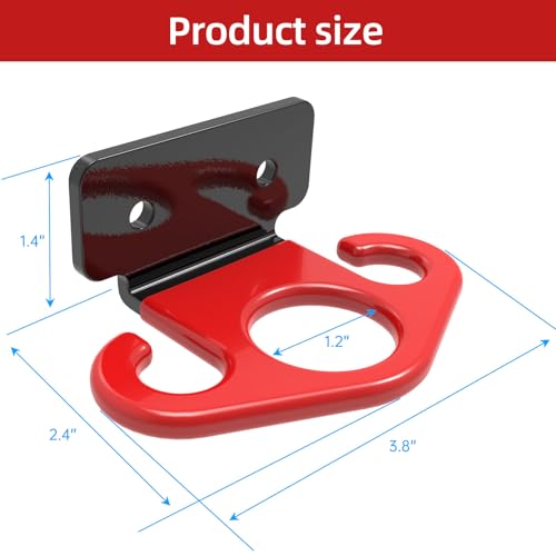 Resistance Band Wall Anchors, Space-Saving Workout Wall Mount Anchor for Home Gym Workouts, Physical Therapy, and Strength Training,Wall Anchor for Resistance Bands Dark red (3pcs)