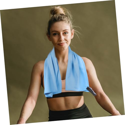Healifty Quick-Drying Sports Towel Superfine Fiber 40x80cm Sweat Absorbent Travel Gym Towel with Breathable Mesh Bag for Camping Yoga Outdoor Activities