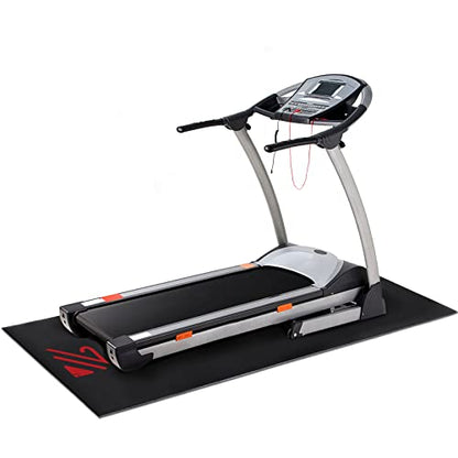 BUCKLOS Treadmill Mat for Walking Pad and Home Gym Equipment | 6MM thick 36"x72" Treadmill mat for carpet and hardwood floors Non-slip surface reduce vibration and workout noise - size: 36"W x 72"L x 0.25"Th