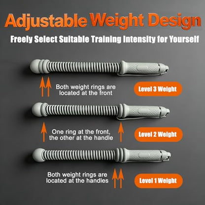 Weighted Ropeless Battle Ropes, Premium Exercise Equipment for Strength, HIIT Training. Upgraded Cordless Ropes Design with Adjustable Weight. for Men and Women. for Home and Travel Workouts.