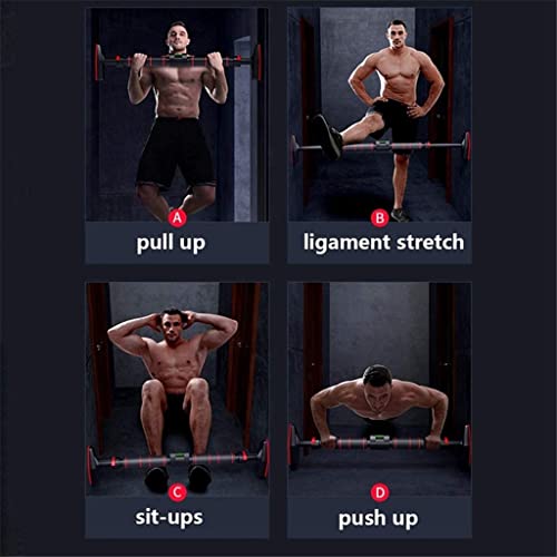 Pull Up Bar with Level for Doorway Horizontal No Screw Strength Training Pullup Bars for Home Gym Exercise
