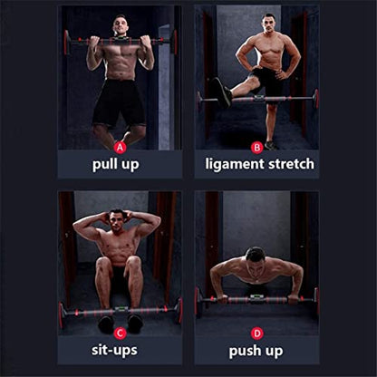 Pull Up Bar with Level for Doorway Horizontal No Screw Strength Training Pullup Bars for Home Gym Exercise