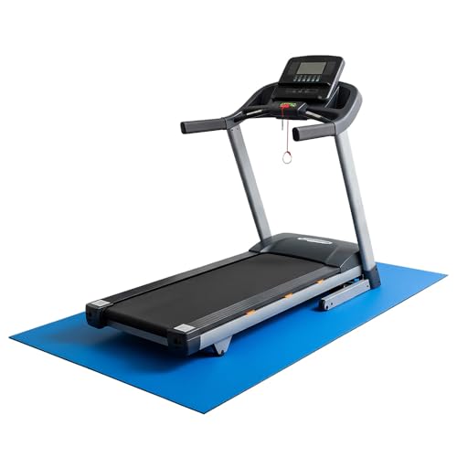 Rubber-Cal TFS-124 Treadmill Mats - color: Blue, size: 90" x 48" x 0.2"